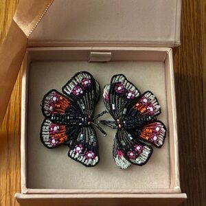 Mignonne Gavigan Beaded Butterflu Earrings
